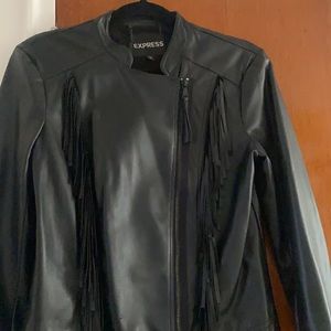Black Leather Express Jacket